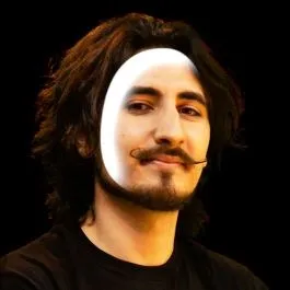 Directional mask on a portrait, input 2: up-left edge highlighted